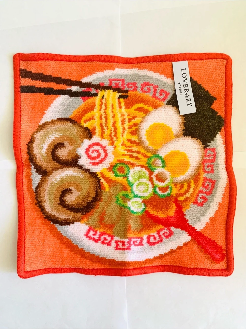 LOVERARY by FEILER Ramen Noodle Mini Towel Handkerchief Japan Kawaii